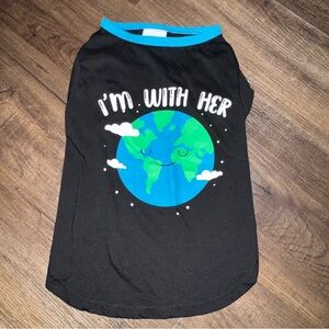 Wag-a-tude Pet “I’m with her” t-shirt